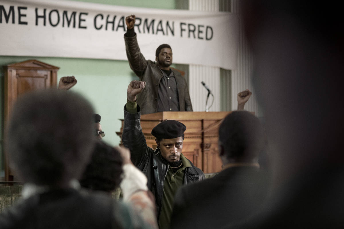 Acting nominees Daniel Kaluuya, top, and LaKeith Stanfield star in the Black Panther drama "Jud ...