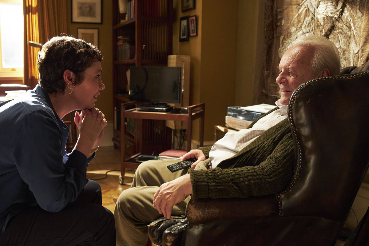 Acting nominees Olivia Colman and Anthony Hopkins star in the dementia character study "The Fat ...