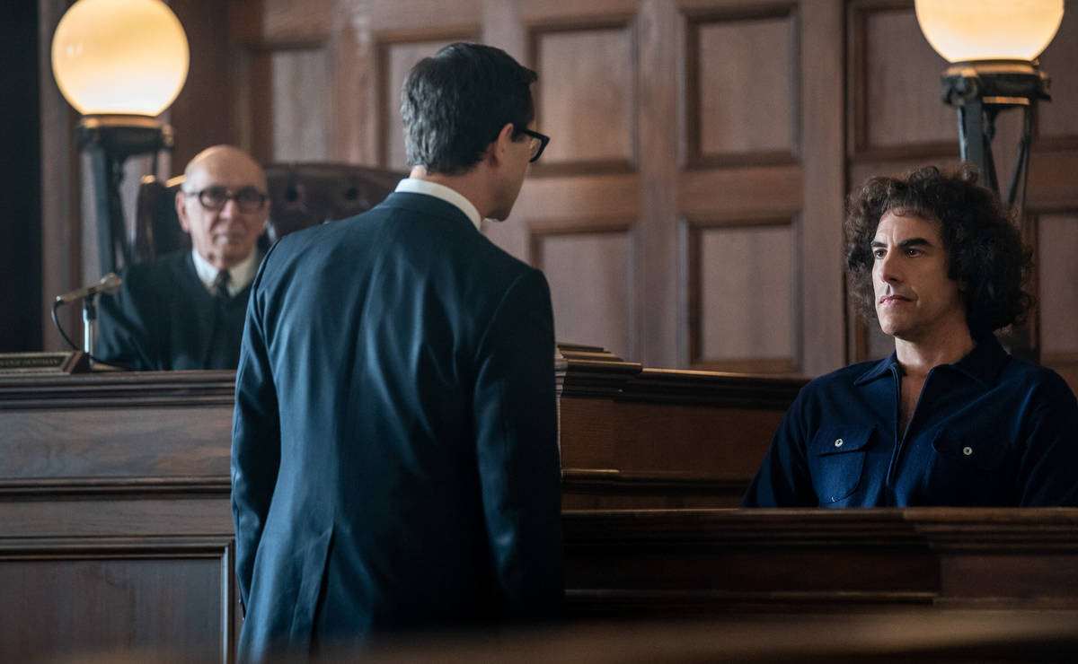 From left, Frank Langella, Joseph Gordon-Levitt and acting nominee Sasha Baron Cohen as Abbey H ...