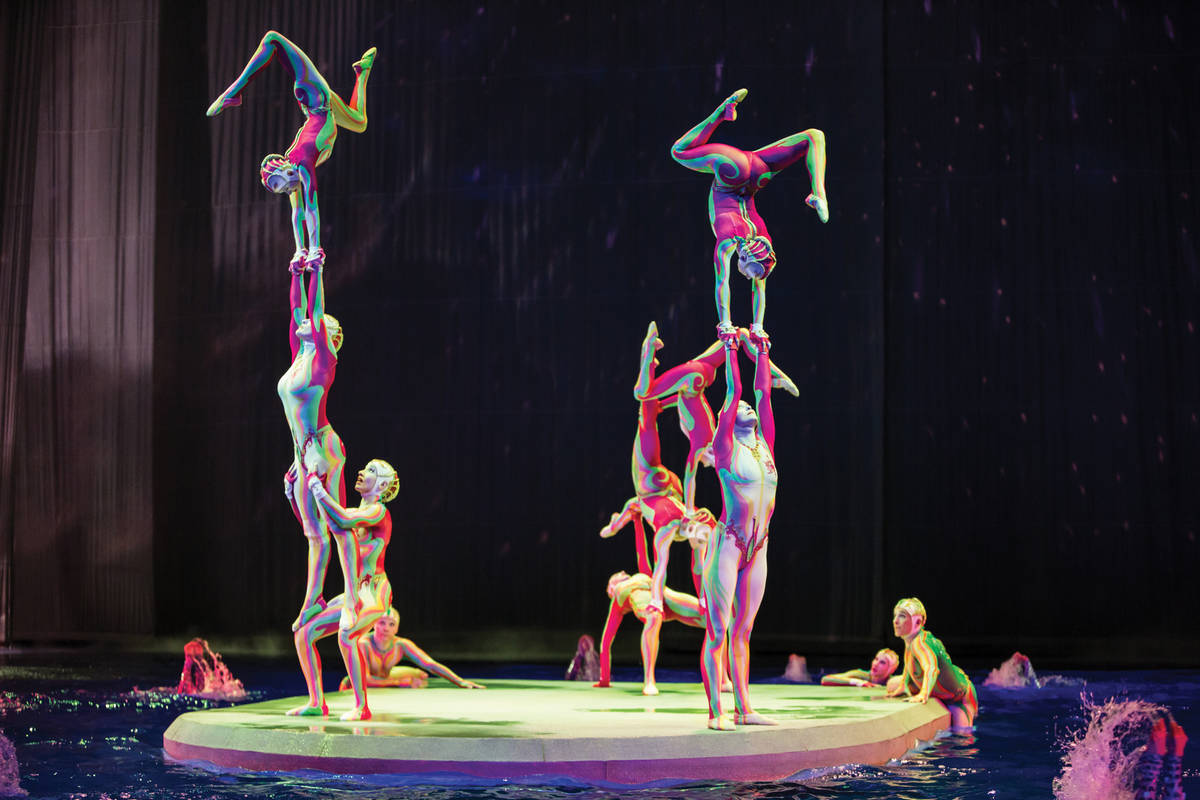 A scene from the Cirque du Soleil show "O" at Bellagio. (Cirque du Soleil)