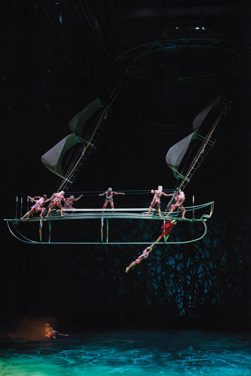 A scene from the Cirque du Soleil show "O" at Bellagio. (Cirque du Soleil)