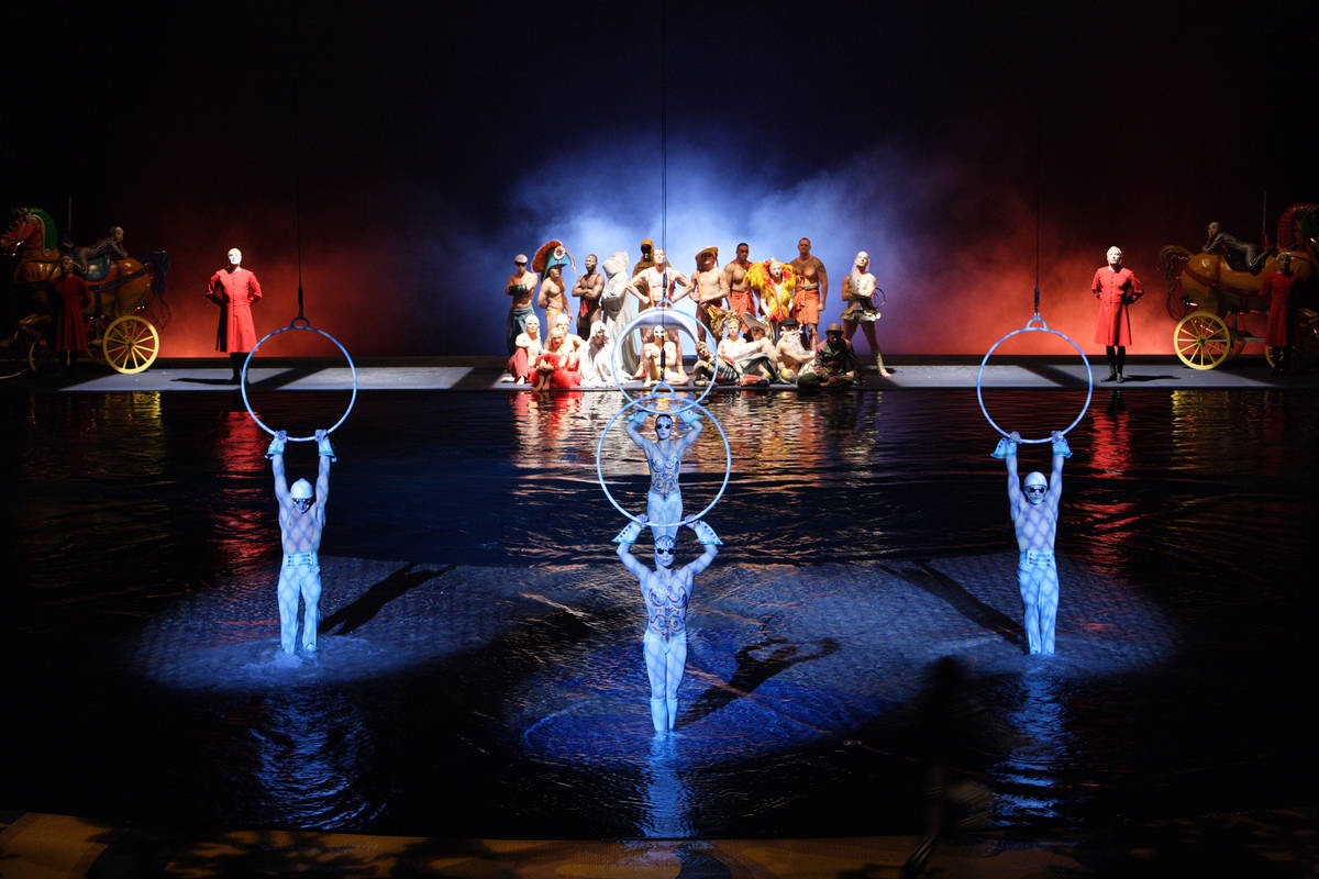 A scene from the Cirque du Soleil show "O" at Bellagio. (Cirque du Soleil)