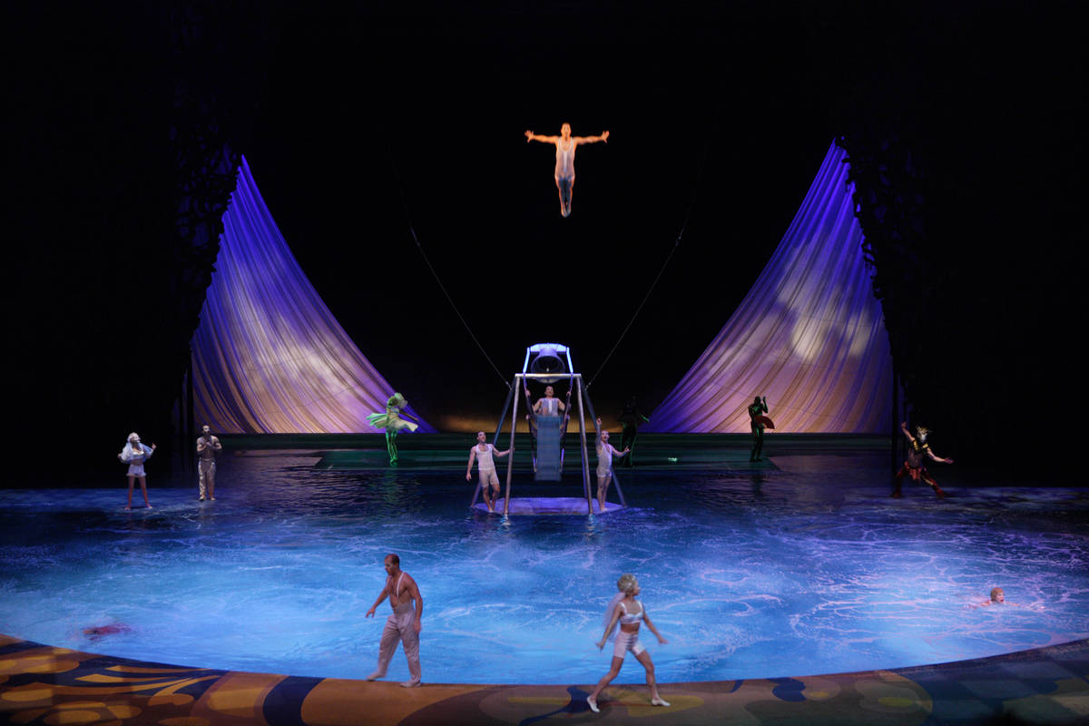 A scene from the Cirque du Soleil show "O" at Bellagio. (Cirque du Soleil)