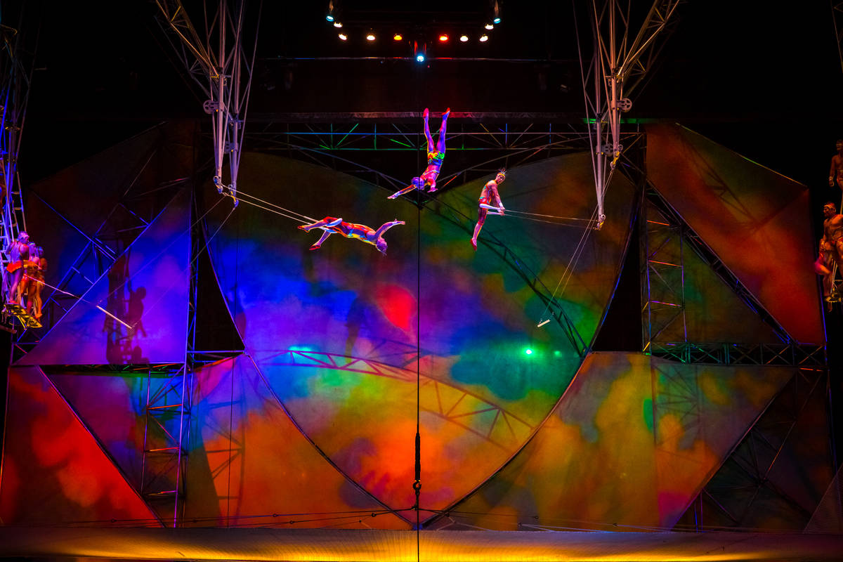 A scene from the Cirque du Soleil show "Mystere" at Treasure Island. (Cirque du Soleil)