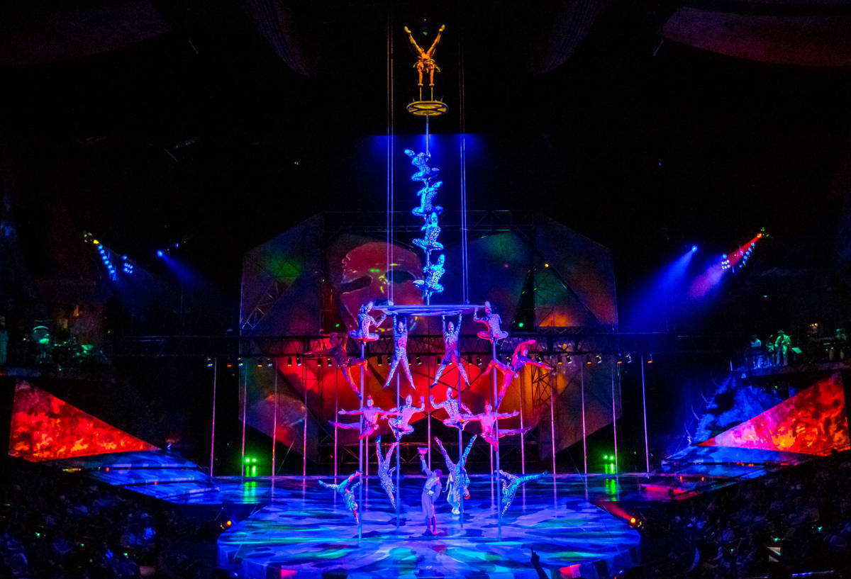 A scene from the Cirque du Soleil show "Mystere" at Treasure Island. (Cirque du Soleil)