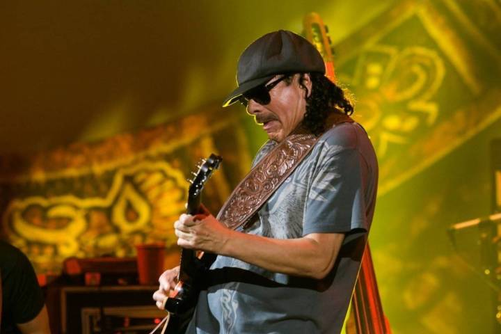 Carlos Santana performs at the Hard Rock Hotel in Las Vegas in 2010. (Las Vegas Review-Journal)