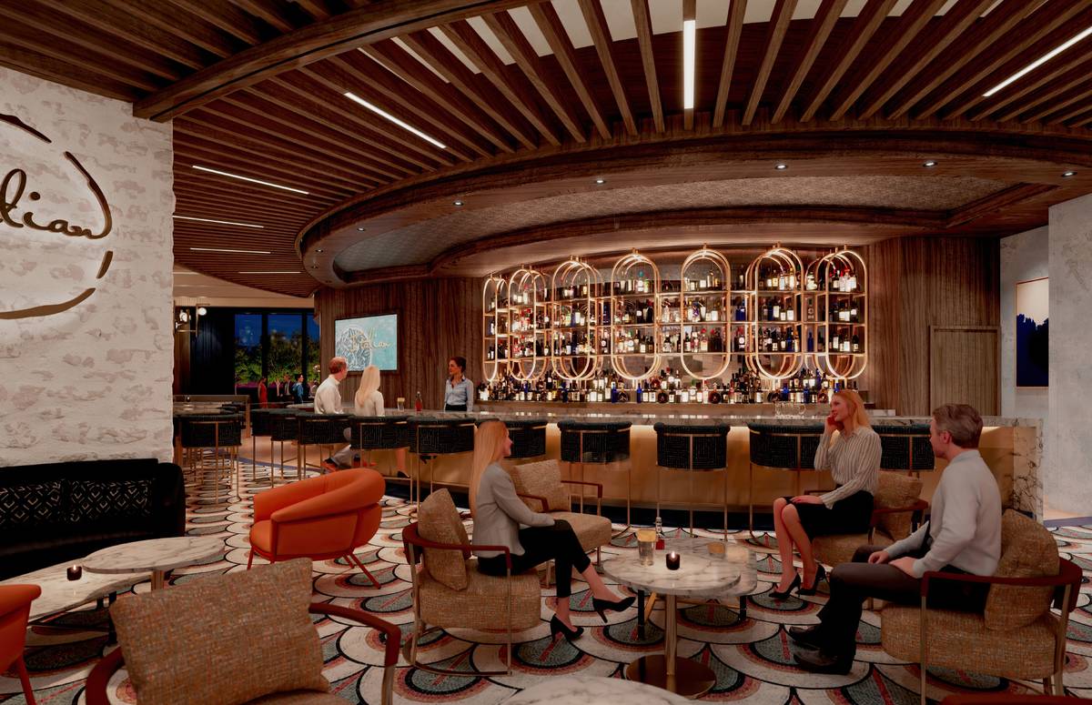 An artist's rendering of the dining room at Brezza. (Marnell Companies)
