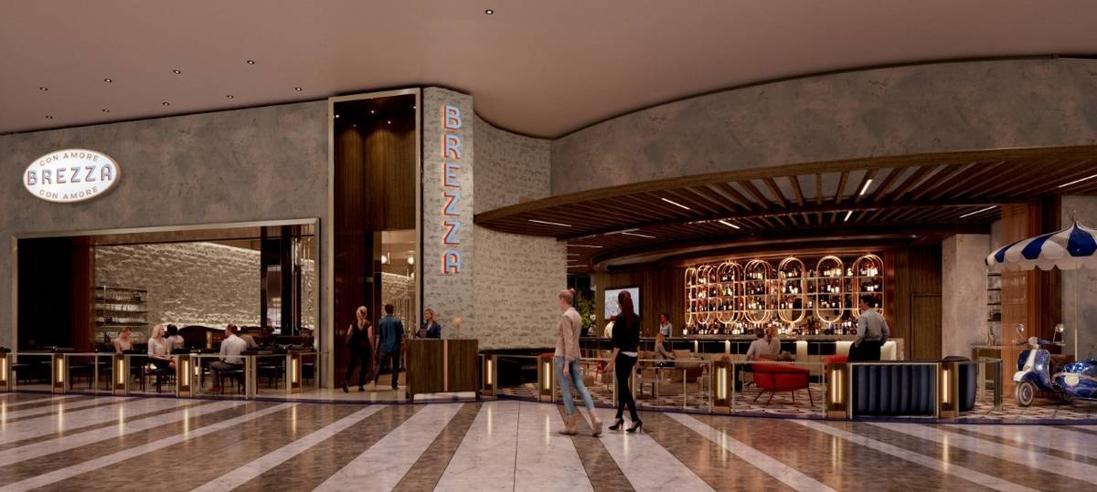An artist's rendering of the front of Brezza. (Marnell Companies)