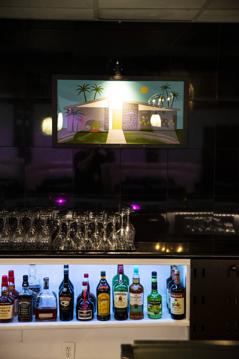 An interior view of the piano bar bistro room at The Nevada Room at Commercial Center in Las Ve ...