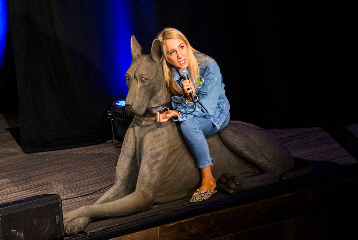 Comedian Nikki Glaser performs during day 3 of the Life is Beautiful festival in downtown Las V ...