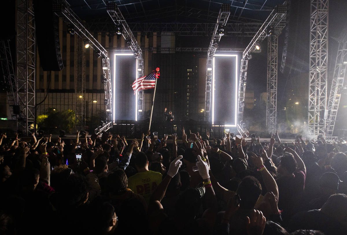Over ten thousand people attended Insomniac presents Deadmau5 at The Downtown Las Vegas Events ...