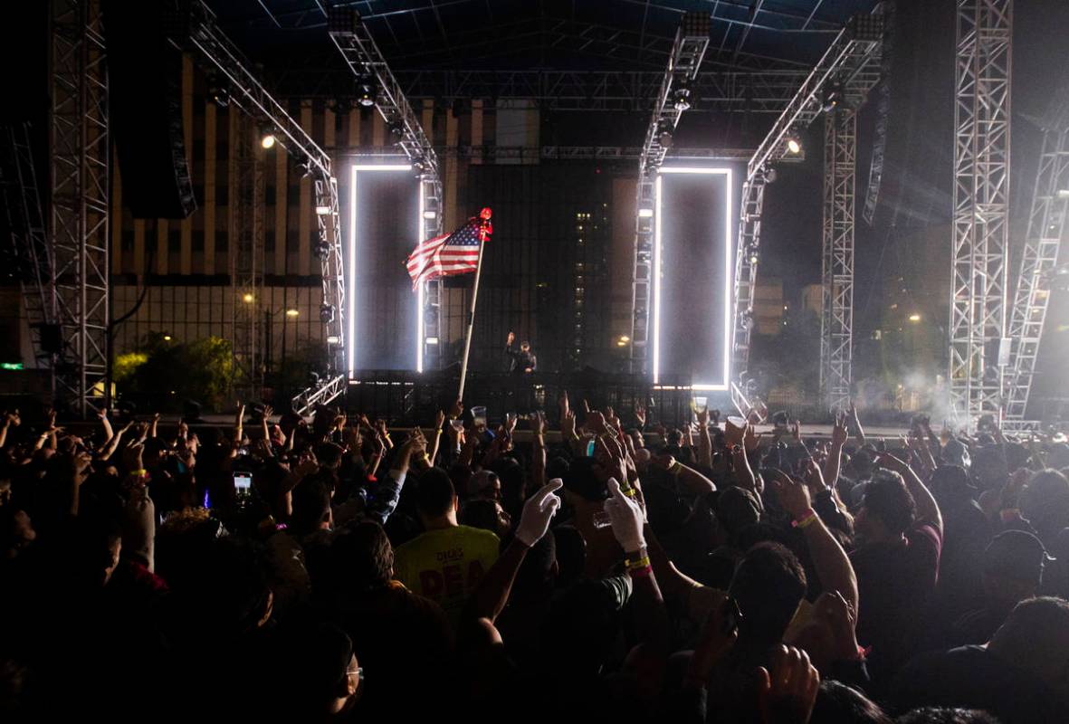 Over ten thousand people attended Insomniac presents Deadmau5 at The Downtown Las Vegas Events ...