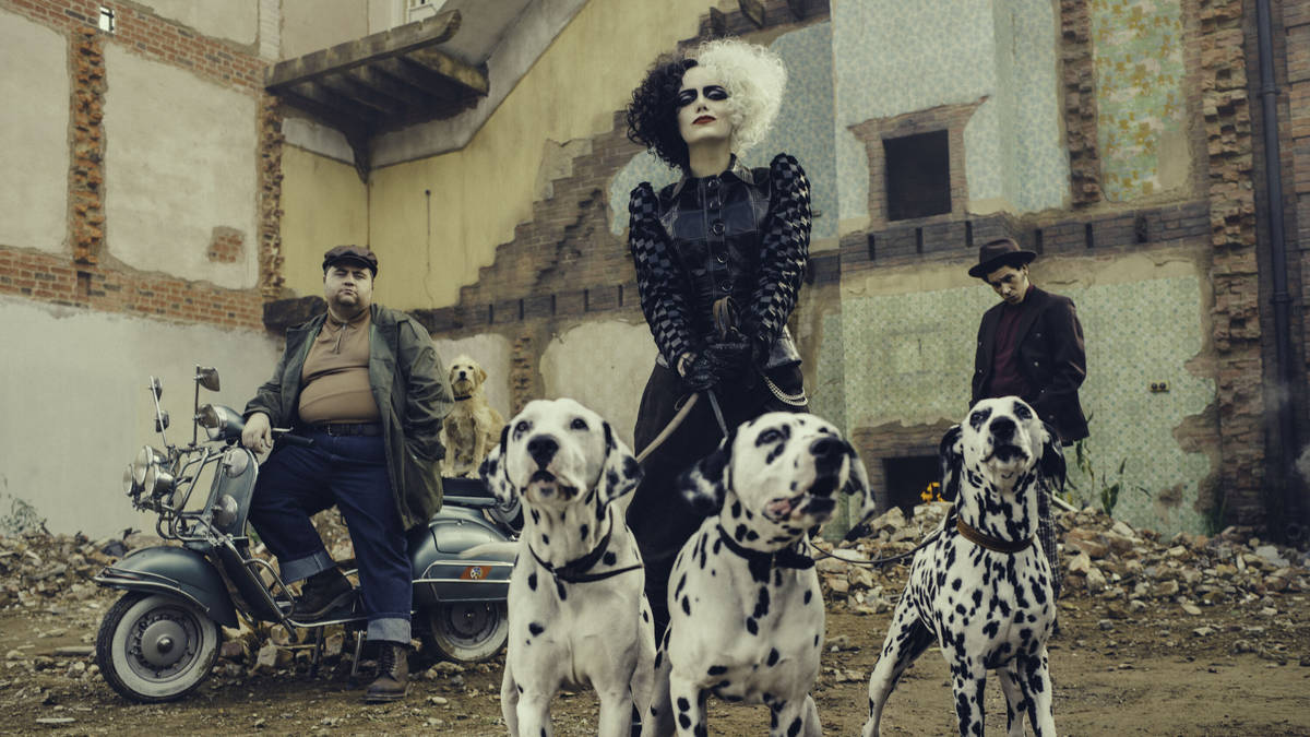 Emma Stone as Cruella in Disney’s live-action "Cruella." (Disney)