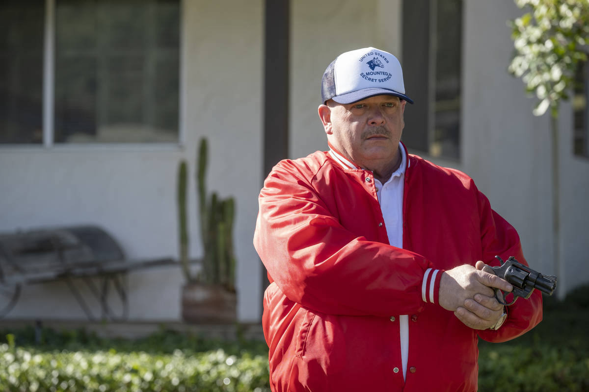 Rick Harrison of "Pawn Stars" is shown in a scene from the upcoming movie "Reagan," starring De ...