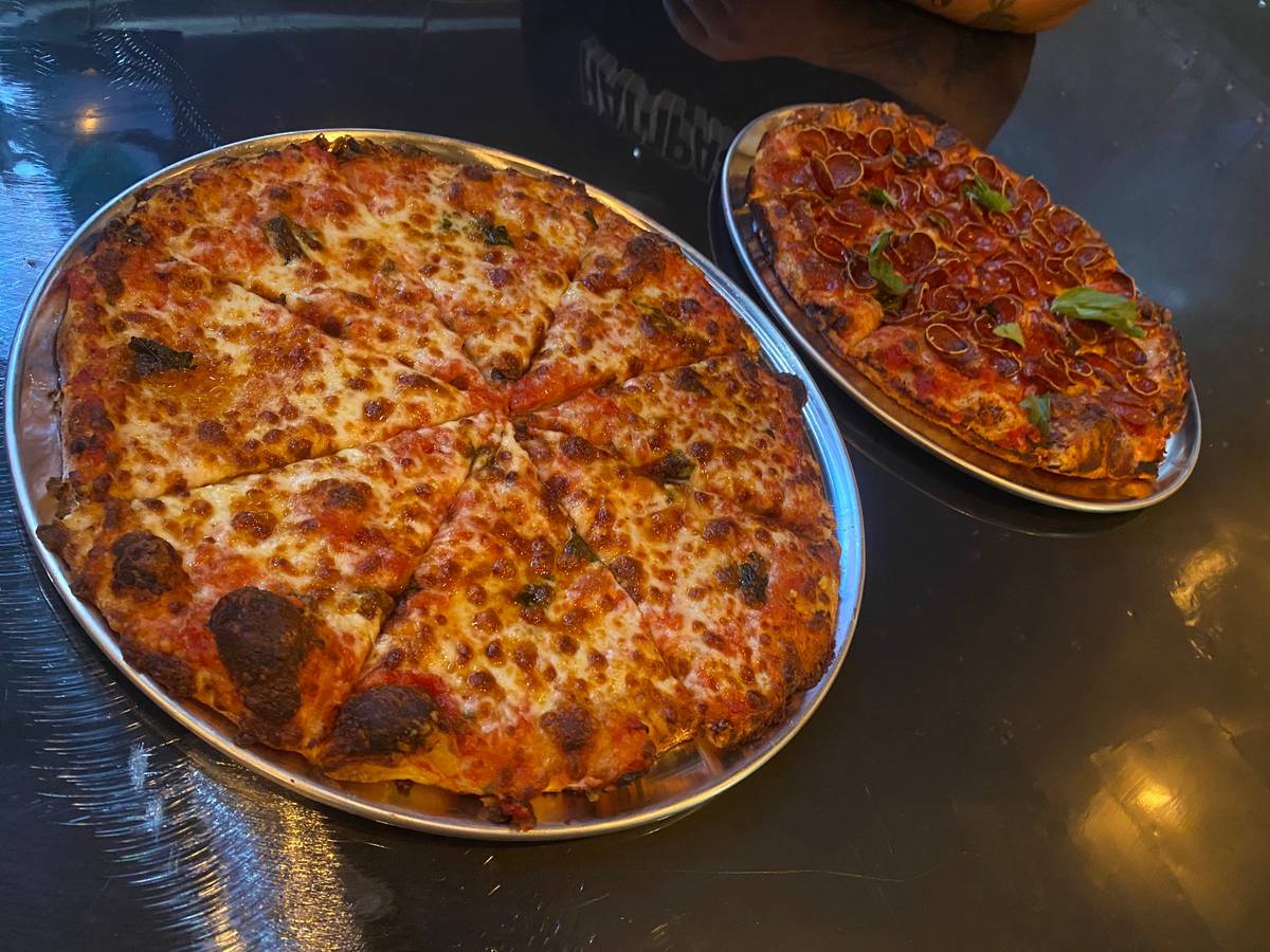 A pair of Beer Zombies tavern pies. (Al Mancini/Las Vegas Review-Journal)