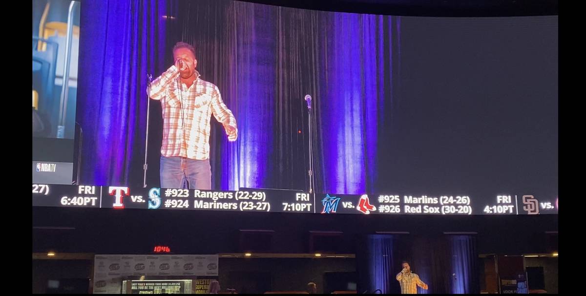 Tony Award winner Alfie Boe sings "We Are The Champions" at Westgate SuperBook's Super Karaoke ...
