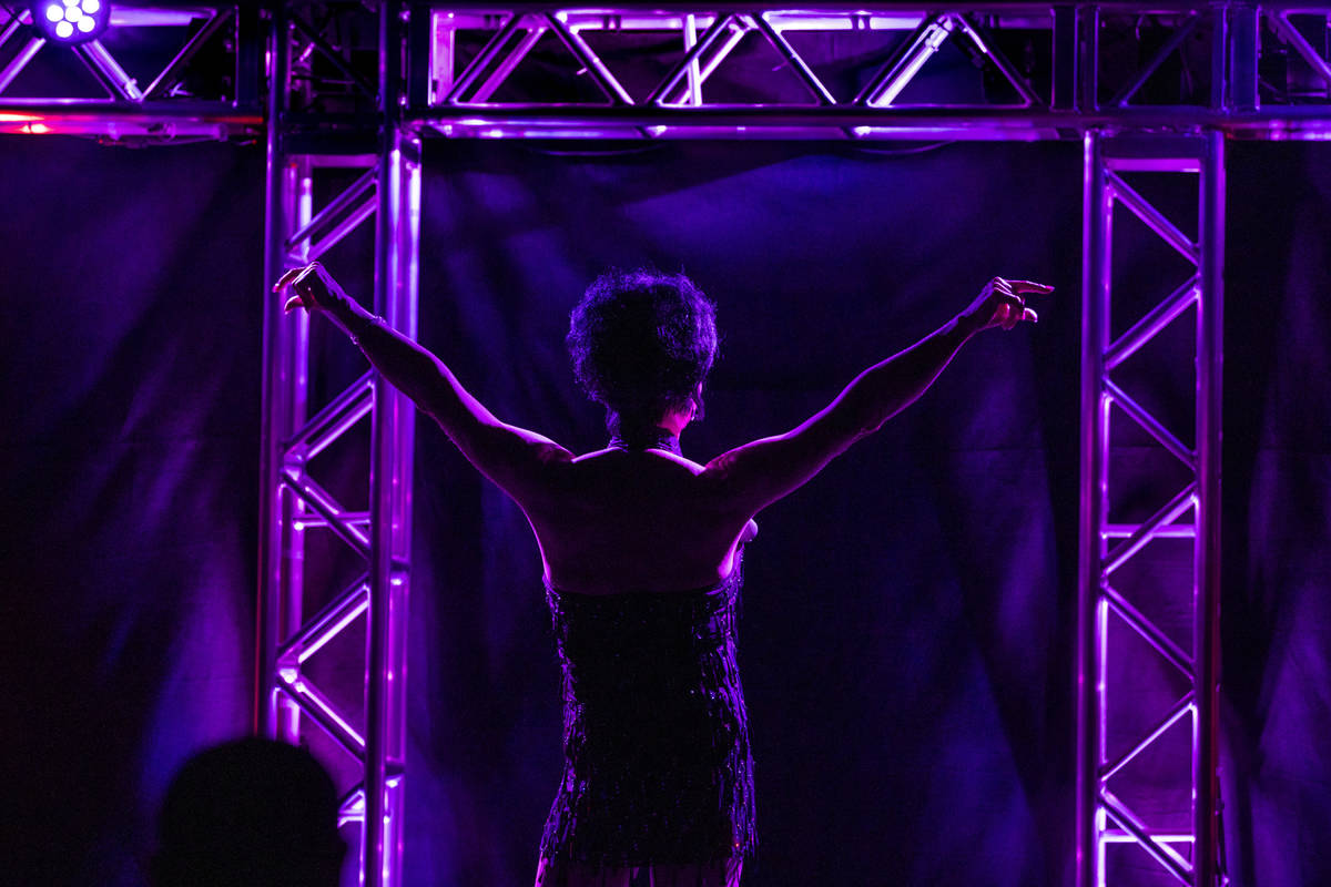 Edie performs "Black Bird" during another "Faaabulous! The Show" drag perfo ...