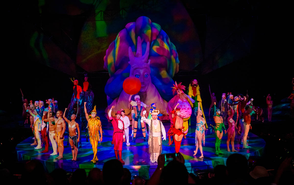 A scene from the Cirque du Soleil show "Mystere" at Treasure Island. (Cirque du Soleil)