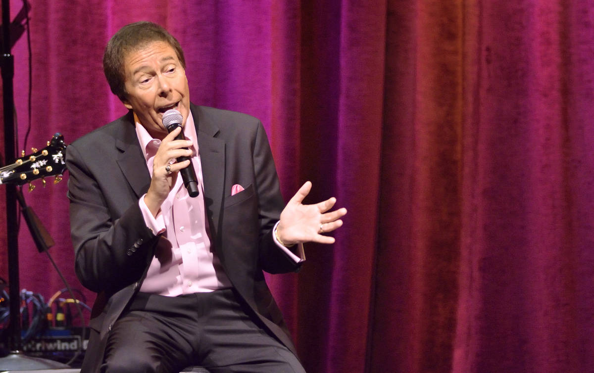 Dennis Bono performs during the “Dennis Bono Show” at the South Point hotel-casin ...