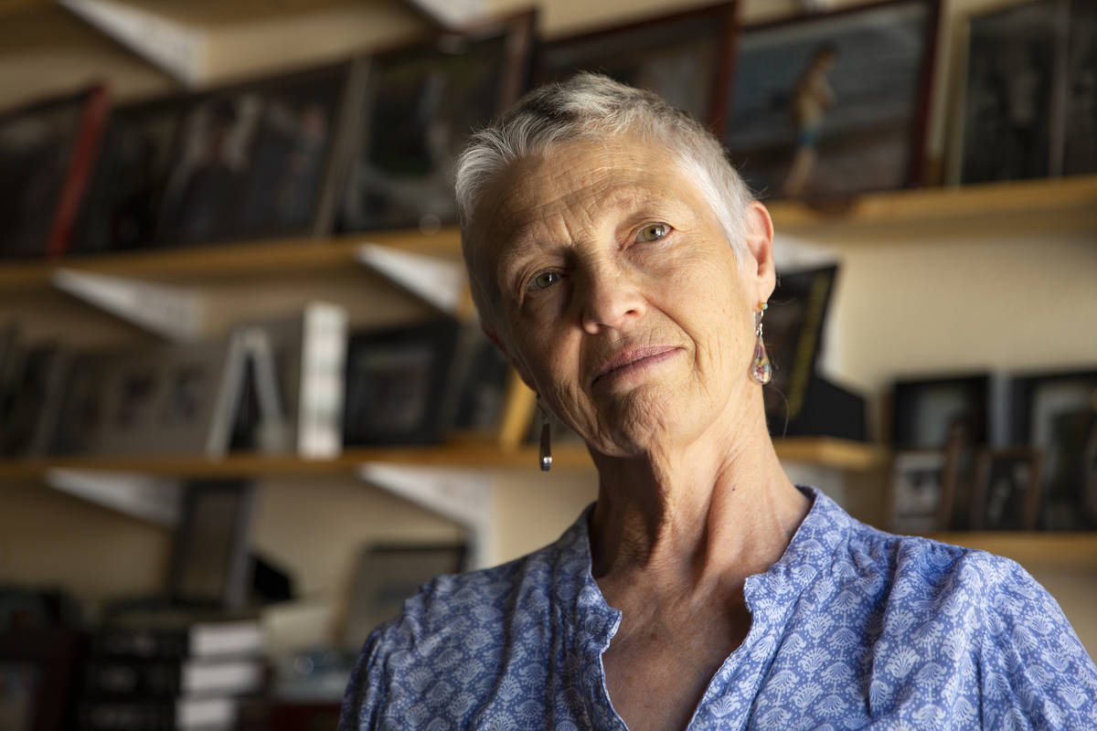 Judy Polumbaum, daughter of news photographer Ted Polumbaum, at her home in Las Vegas. She wrot ...