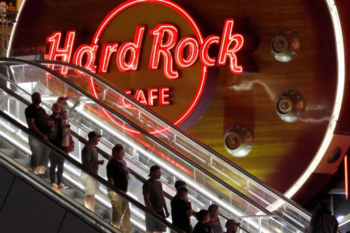 The Hard Rock Cafe on the Las Vegas Strip is joining in the brand's 50th anniversary celebratio ...
