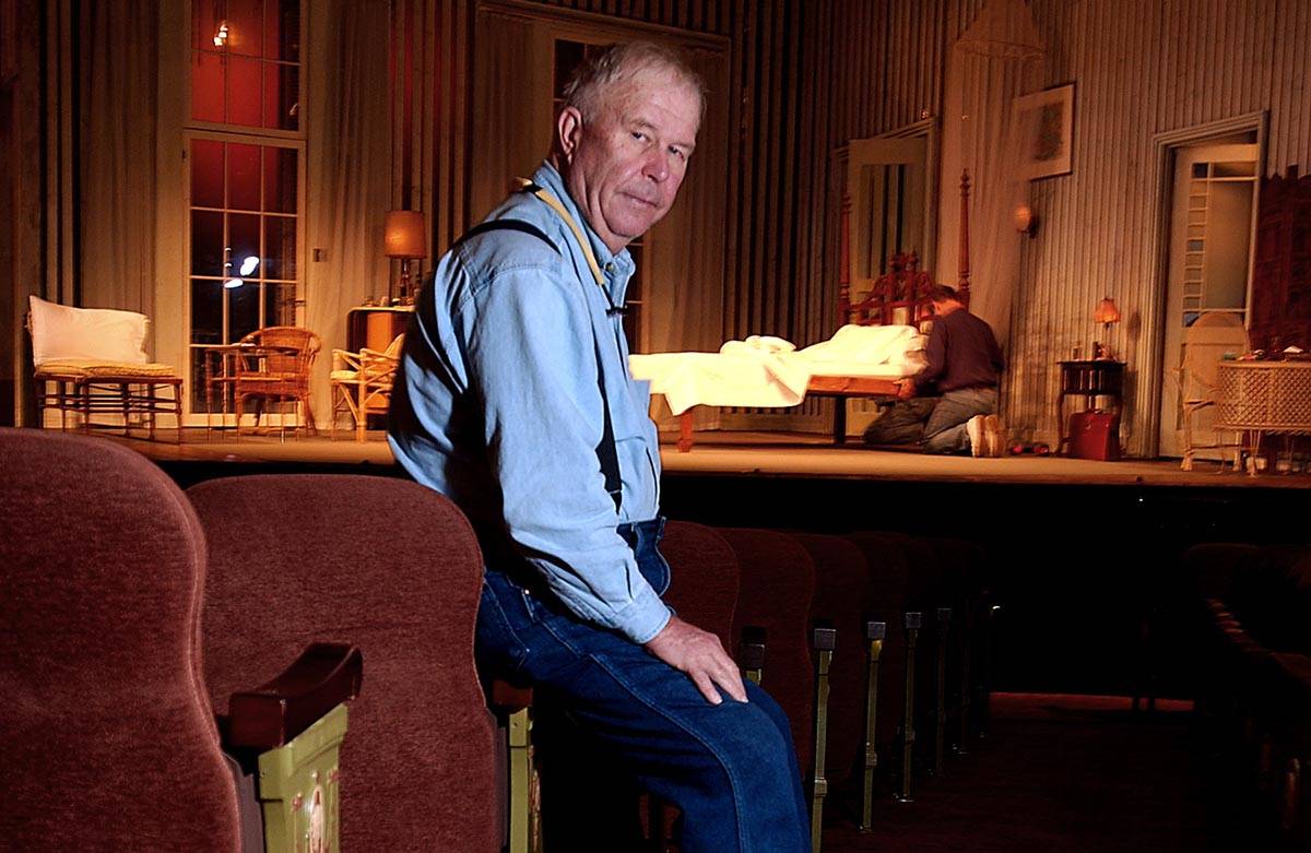In this Oct. 17, 2003, file photo, actor Ned Beatty poses at New York's Music Box Theatre where ...