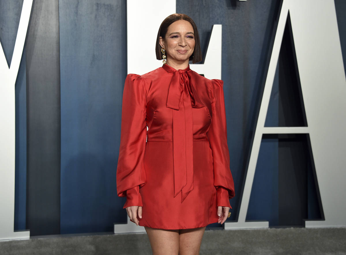 Maya Rudolph arrives at the Vanity Fair Oscar Party on Sunday, Feb. 9, 2020, in Beverly Hills, ...