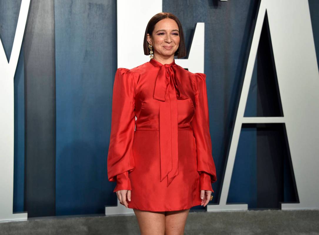 Maya Rudolph arrives at the Vanity Fair Oscar Party on Sunday, Feb. 9, 2020, in Beverly Hills, ...