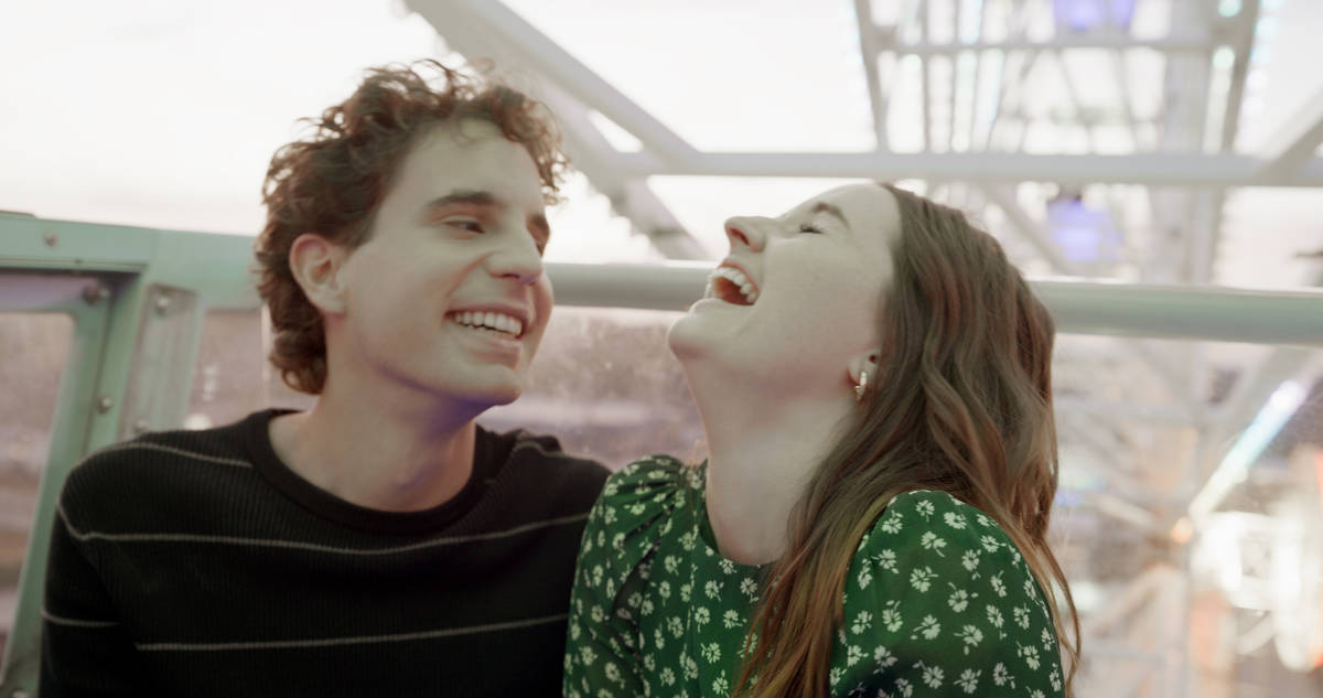 (from left) Evan Hansen (Ben Platt) and Zoe Murphy (Kaitlyn Dever) in Dear Evan Hansen, directe ...
