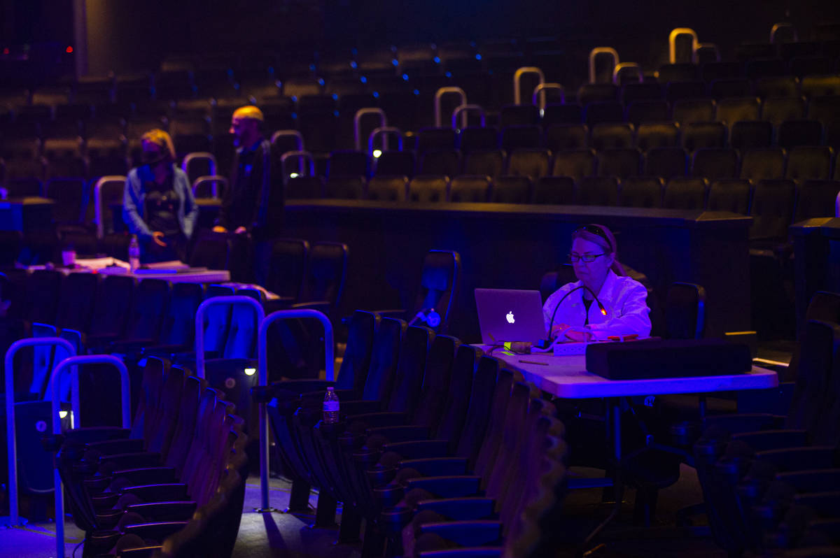 Diane Quinn, chief creative officer at Cirque du Soleil Entertainment Group,ʷorks on a la ...