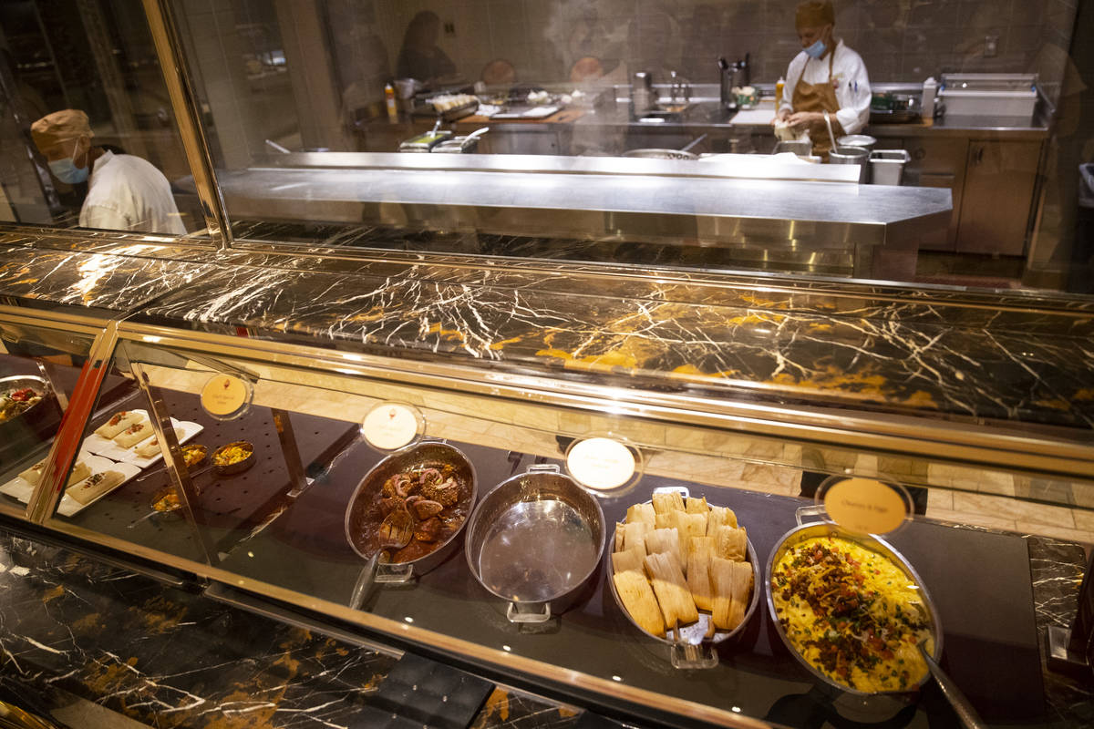 The Buffet at Wynn Las Vegas, Wednesday, June 30, 2021 in Las Vegas. (Erik Verduzco / Las Vegas ...