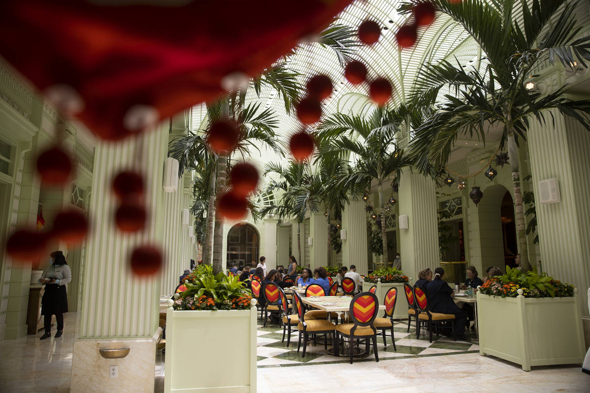 The dining area at The Buffet at Wynn Las Vegas, Wednesday, June 30, 2021 in Las Vegas. (Erik V ...