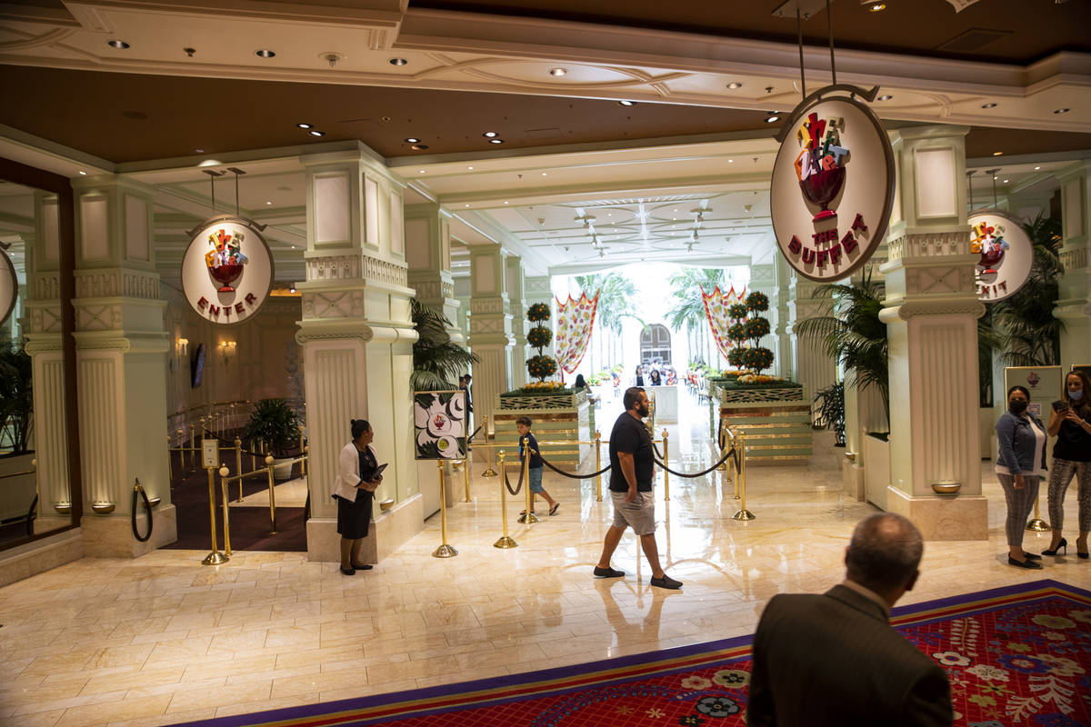 The Buffet at Wynn Las Vegas, Wednesday, June 30, 2021 in Las Vegas. (Erik Verduzco / Las Vegas ...