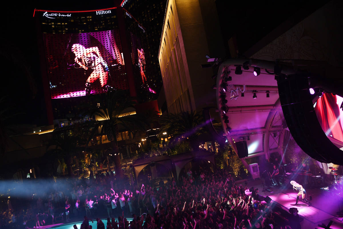 Miley Cyrus headlines the 4th of July grand opening celebration at Ayu Dayclub at Resorts World ...