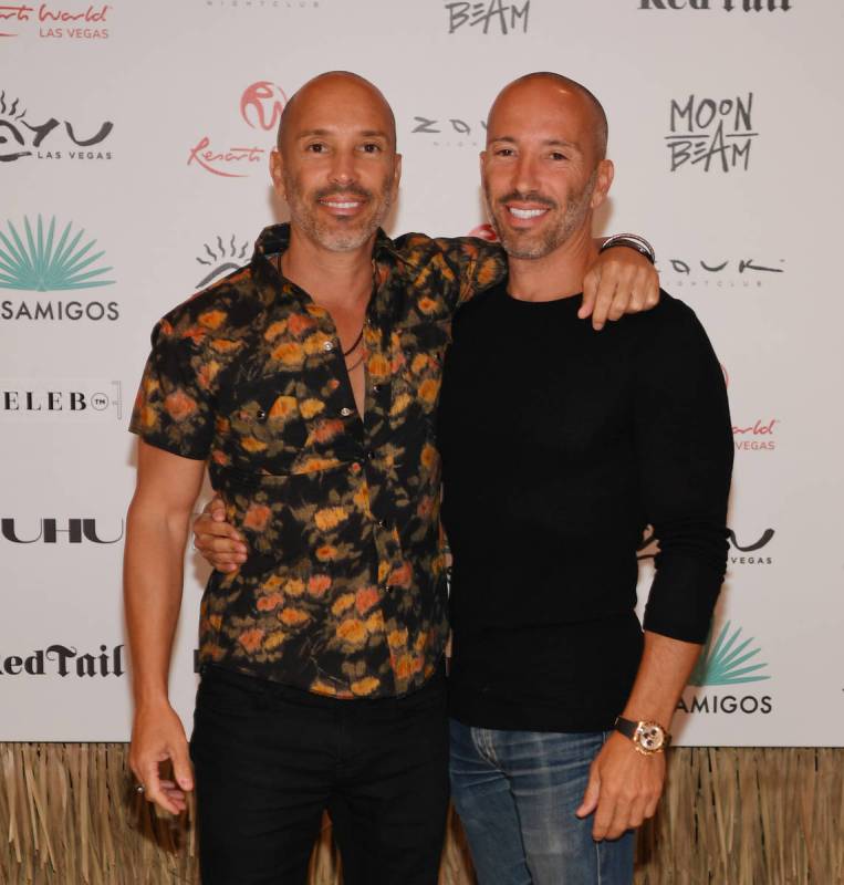 Brett Oppenhiem and Jason Oppenhiem of the Oppenhiem Group attend the Fourth of July grand open ...