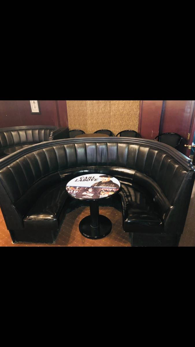 The Carl LaBove Booth at the Laugh Factory at the Tropicana is shown on Friday, July 16, 2021. ...