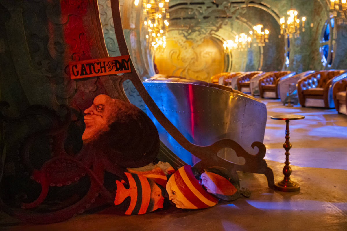 Guests at the "20,000 Leagues Under The Sea" tasting room can sip 105-proof whiskey. (Chase Ste ...