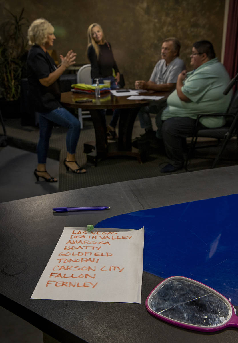 (From left) KPVM 25 Co-Owner/Vice President Ronda Van Winkle talks about some local goings on w ...