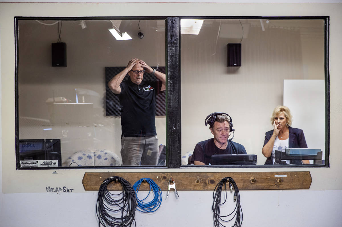 KPVM 25 Co-Owner/President Vern Van Winkle, left, is a bit frustrated as new Tech Coordinator R ...