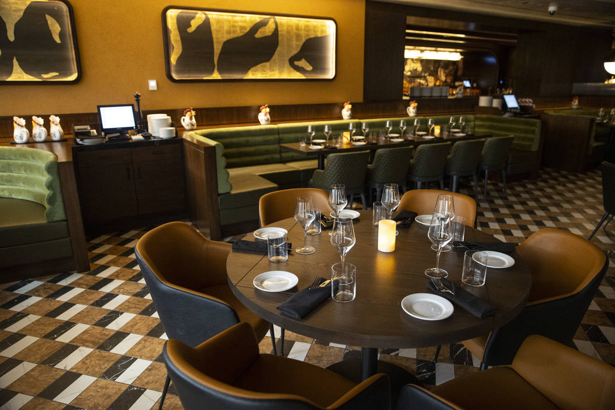 The interior of Olives restaurant inside of Virgin Hotels Las Vegas in Las Vegas, Saturday, Jul ...