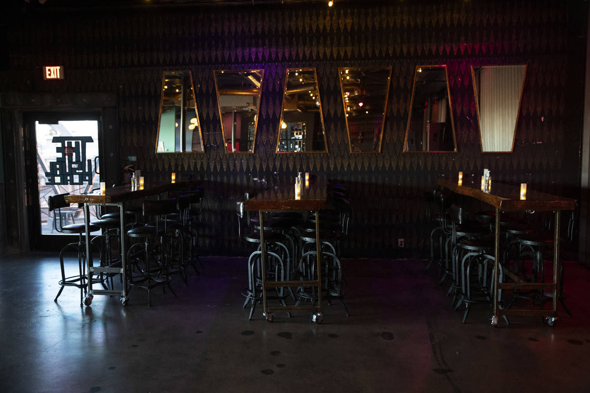 The interior of The Usual Place music venue in Las Vegas, Friday, Aug. 6, 2021. (Erik Verduzco ...