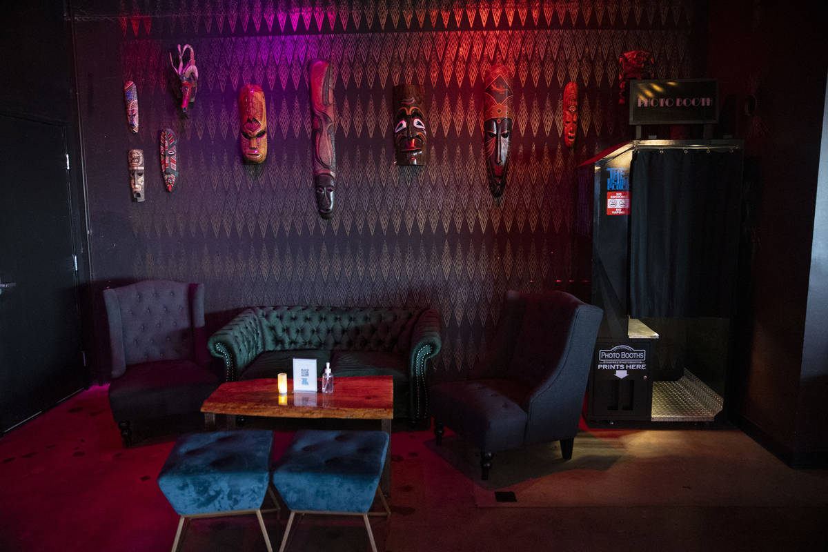 The interior of The Usual Place music venue in Las Vegas, Friday, Aug. 6, 2021. (Erik Verduzco ...