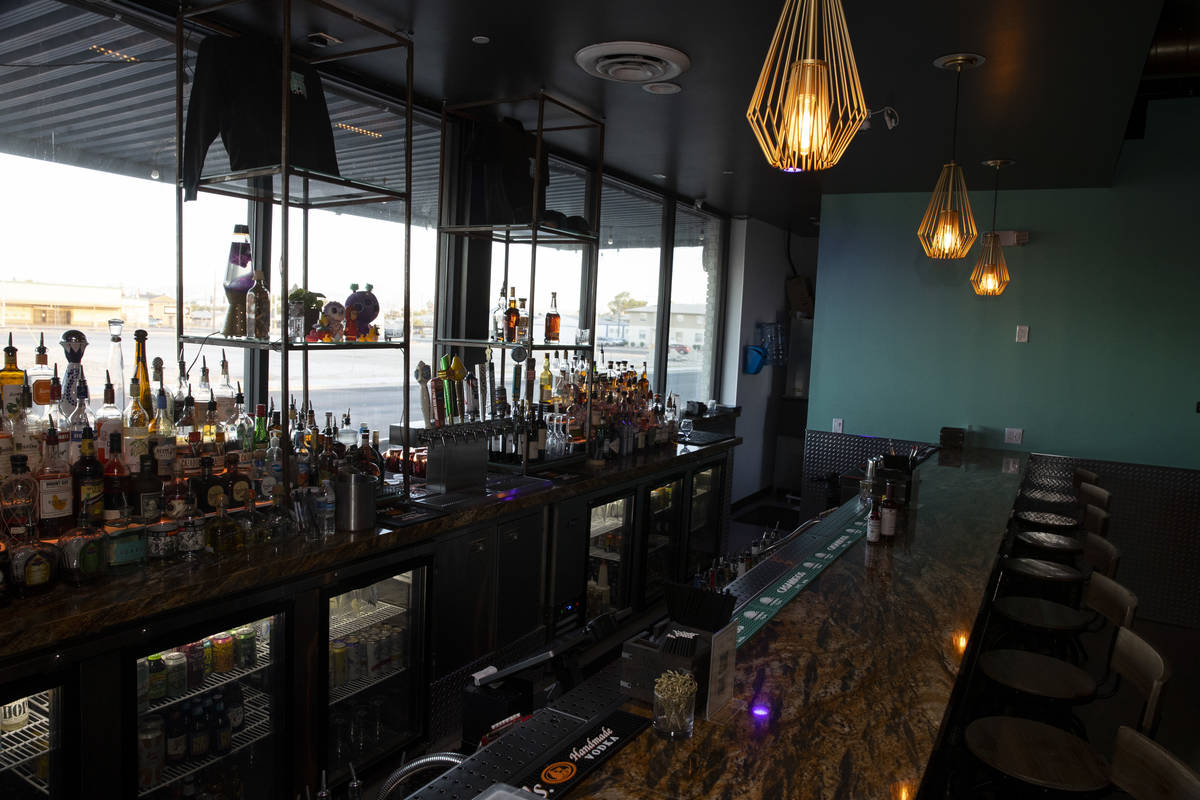 The interior of The Usual Place music venue in Las Vegas, Friday, Aug. 6, 2021. (Erik Verduzco ...