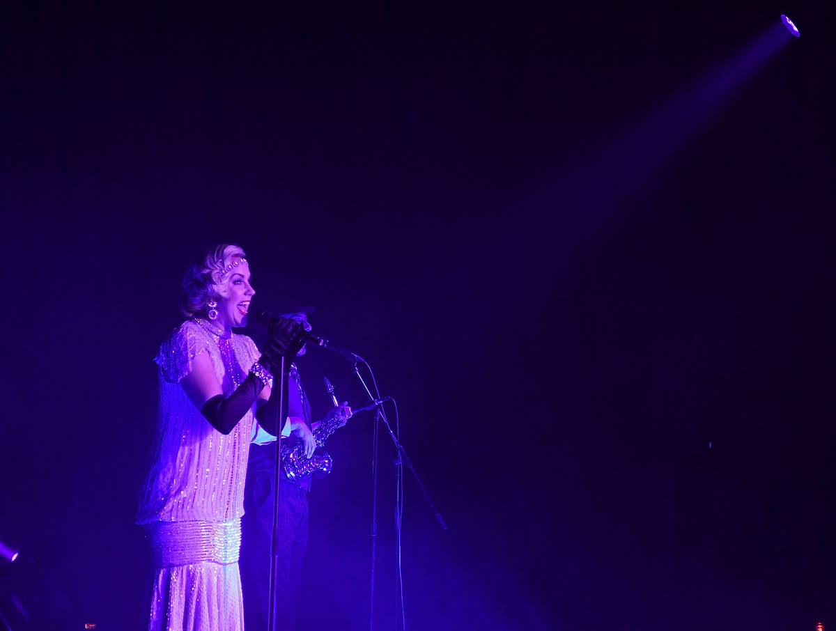 The Moonshiners perform during the grand opening of The Space, the new home of "Mondays Dark," ...