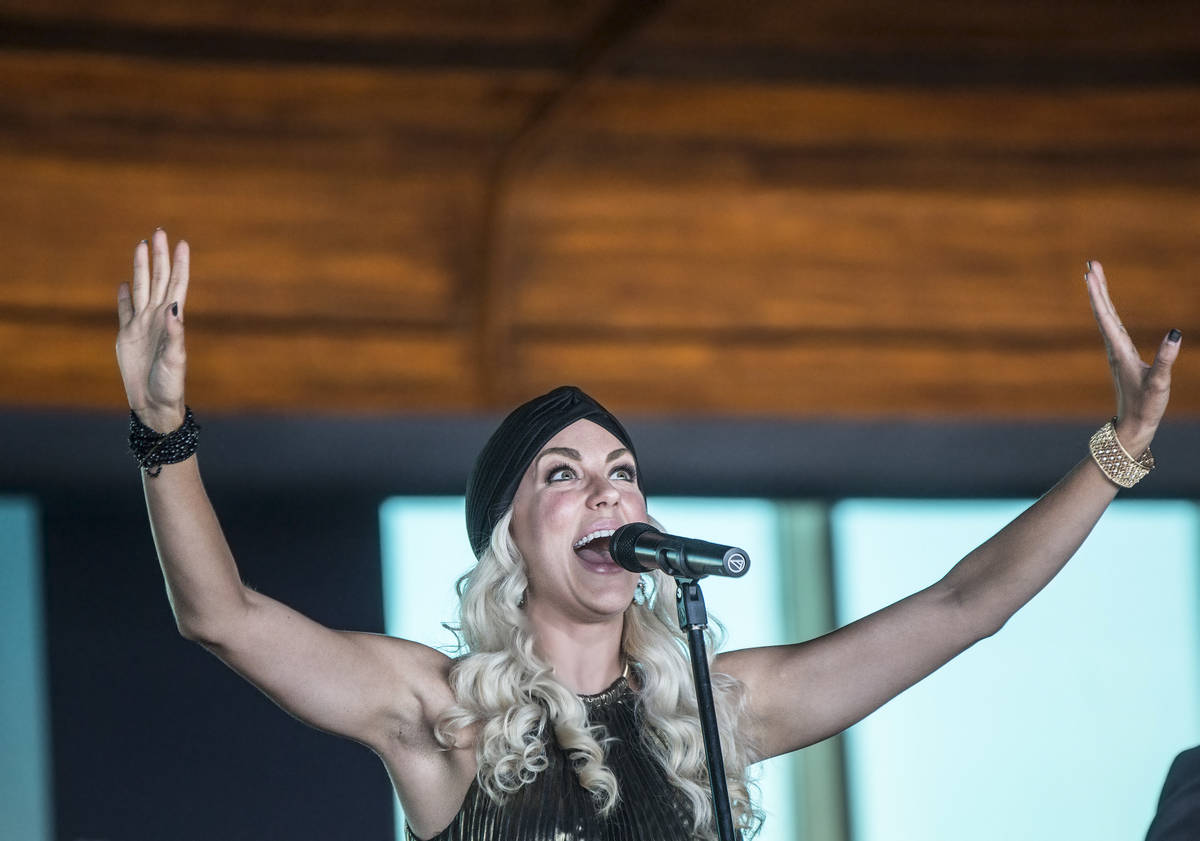 Savannah Smith of The Moonshiners performs "All About the Bass" during For the Love of Cocktail ...