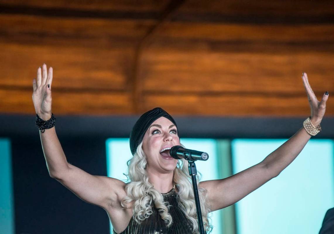 Savannah Smith of The Moonshiners performs "All About the Bass" during For the Love of Cocktail ...
