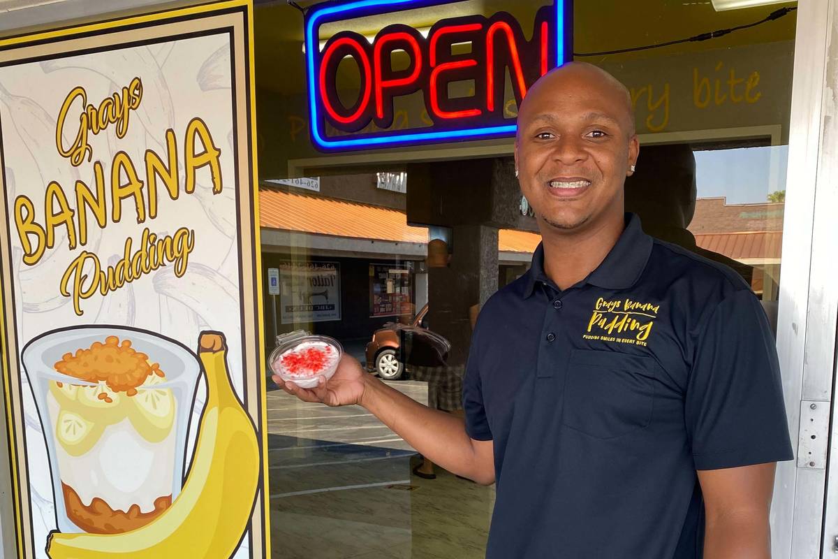 Sharif Grays, owner of Grays Banana Pudding. (Grays)