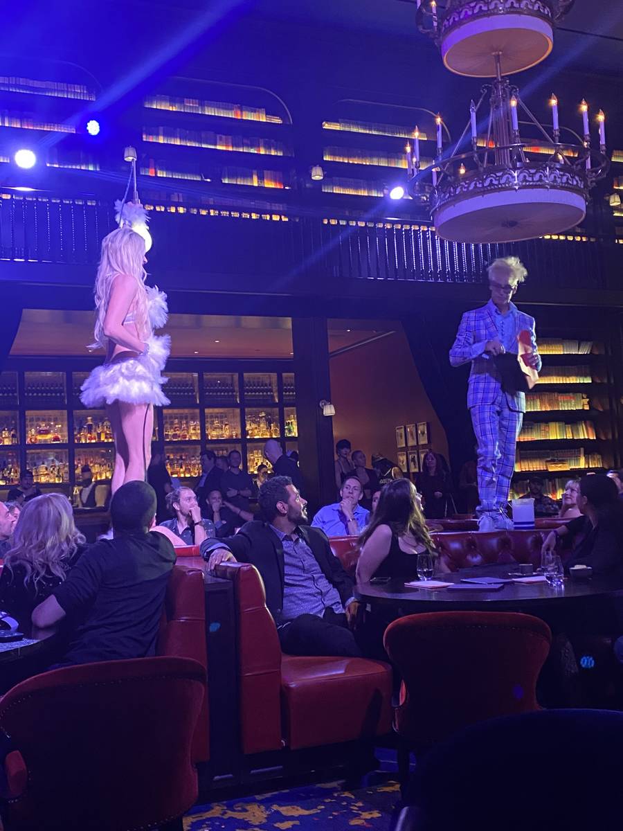 Tropicana magician Murray Sawchuck and his fiance, Dani Elizabeth, perform in Brian Newman's "A ...