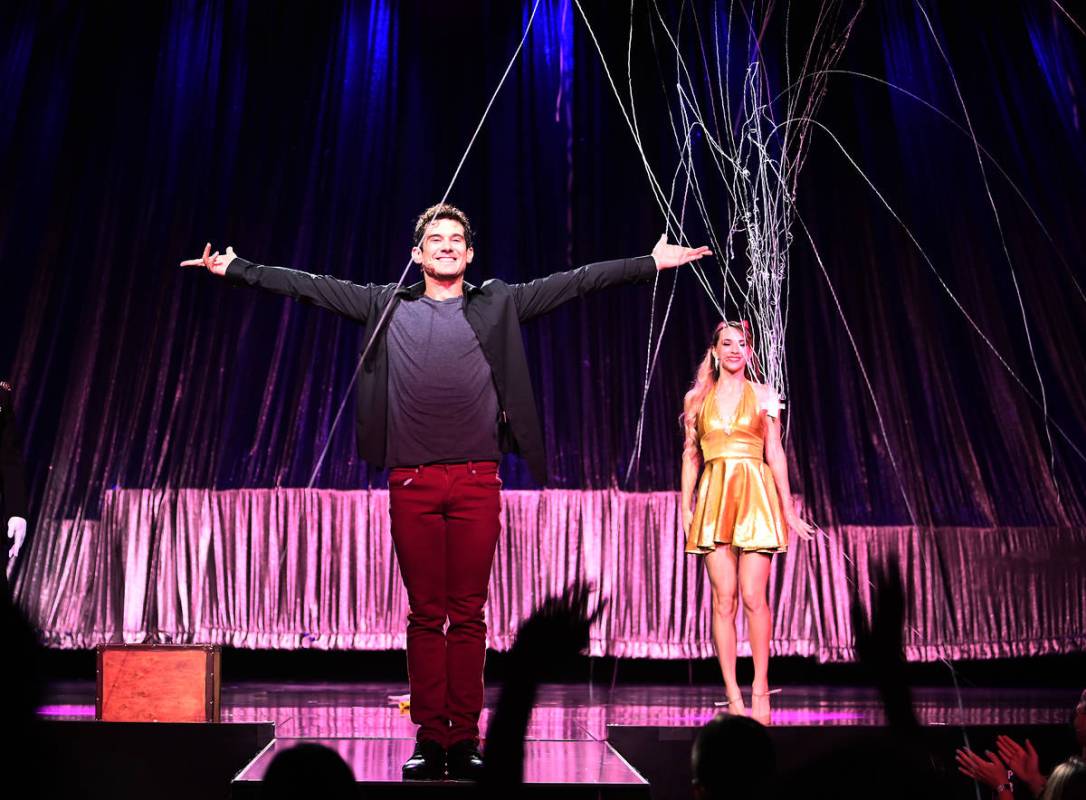 Magician and internet phenomenon Xavier Mortimer performs in the world premiere of his show "Th ...