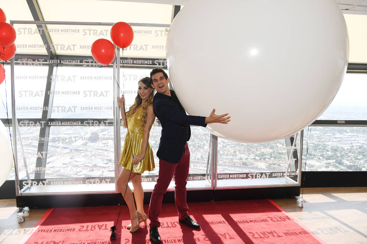 Allie Sparks and magician and internet phenomenon Xavier Mortimer performs in the world premier ...